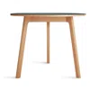 Blu Dot Apt 36" Round Cafe Table In Navy Green/white Oak