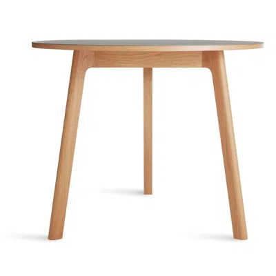 Blu Dot Apt Café Table - 36" Round / Putty / White Oak