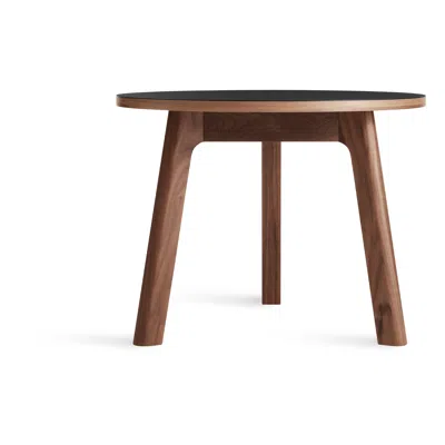 Blu Dot Apt Low Side Table - Black / Walnut