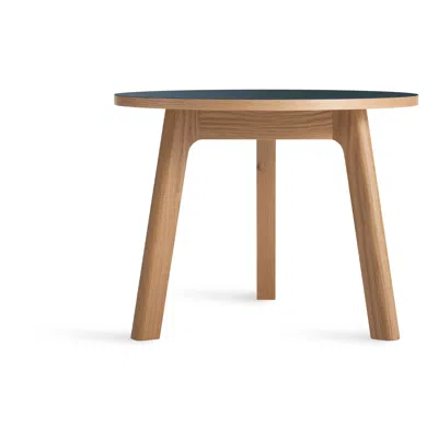 Blu Dot Apt Low Side Table In Navy Green/white Oak