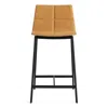 Blu Dot Between Us Leather Counter Stool In Camel Leather