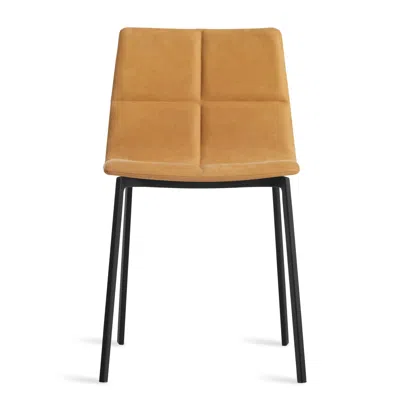 Blu Dot Between Us Leather Dining Chair In Camel Leather
