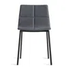 Blu Dot Between Us Leather Dining Chair In Ink Leather