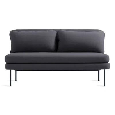 Blu Dot Bloke 60" Armless Sofa - Rostenkowski Blue