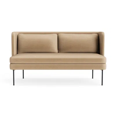 Blu Dot Bloke 60" Sofa - Camel Velvet In Brown