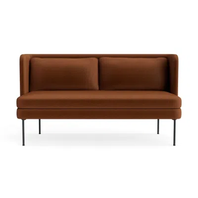 Blu Dot Bloke 60" Sofa - Copper Velvet In Brown