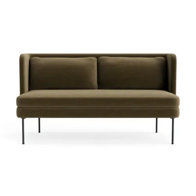 Blu Dot Bloke 60" Sofa - Moss Velvet In Green