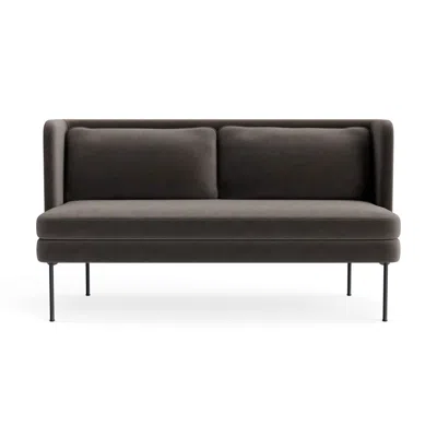 Blu Dot Bloke 60" Sofa - Storm Velvet In Gray