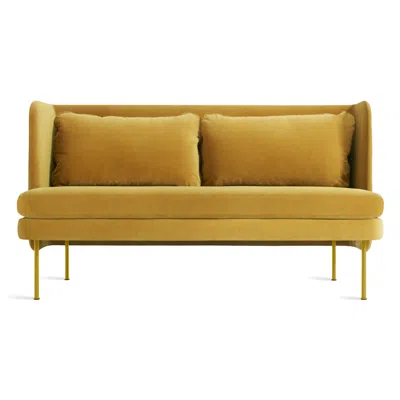 Blu Dot Bloke 60" Sofa With Arms In Ochre Velvet