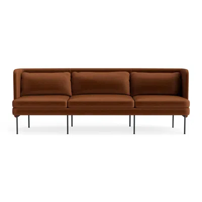 Blu Dot Bloke 95" Sofa - Copper Velvet In Brown