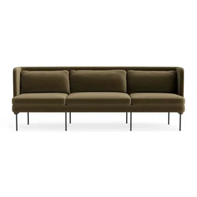 Blu Dot Bloke 95" Sofa - Moss Velvet In Green