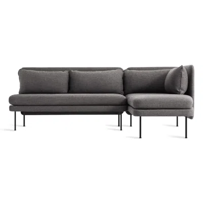 Blu Dot Bloke Armless Sofa With Chaise - Gabro Grey / Right
