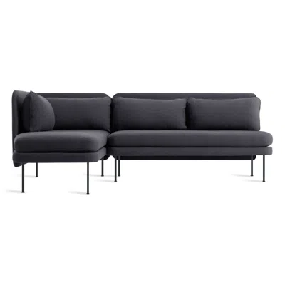 Blu Dot Bloke Armless Sofa With Chaise - Rostenkowski Blue / Left
