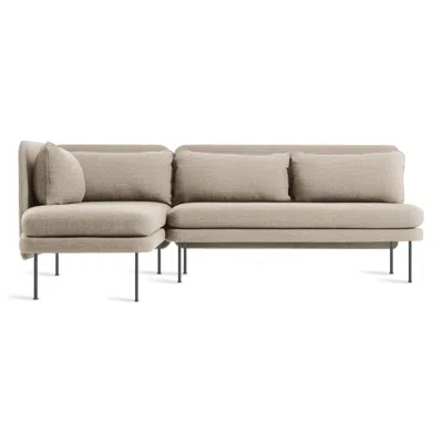 Blu Dot Bloke Armless Sofa With Chaise - Tait Stone / Left