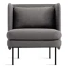 Blu Dot Bloke Lounge Chair In Gabro Grey