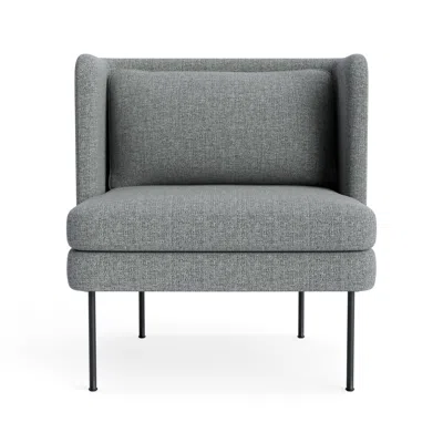 Blu Dot Bloke Lounge Chair - Kvadrat Guest Grey Blue