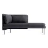 Blu Dot Bloke Right Arm Chaise In Rostenkowski Blue