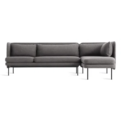 Blu Dot Bloke Sofa With Chaise - Gabro Grey / Right