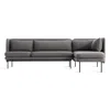Blu Dot Bloke Sofa With Chaise - Gabro Grey / Right