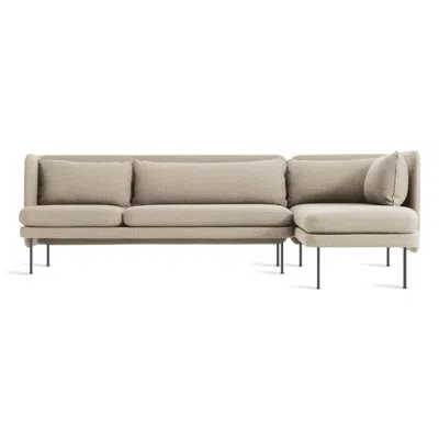 Blu Dot Bloke Sofa With Chaise - Tait Stone / Right