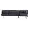 Blu Dot Bloke Sofa With Right Arm Chaise In Rostenkowski Blue
