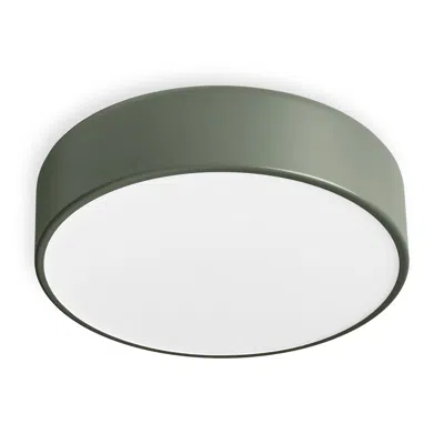 Blu Dot Bobber Small Flush Mount Light - Grey Green In Gray