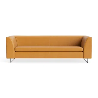 Blu Dot Bonnie 96" Sofa - Canyon Leather In Brown