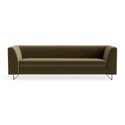 Blu Dot Bonnie 96" Sofa - Moss Velvet In Green