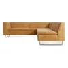 Blu Dot Bonnie & Clyde Sectional Sofa In Camel Leather