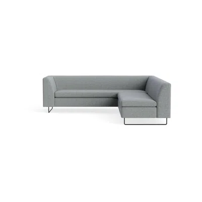 Blu Dot Bonnie And Clyde Sectional Sofa - Kvadrat Guest Grey Blue
