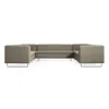 Blu Dot Bonnie & Clyde U-shaped Sectional Sofa In Sanford Black