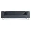 Blu Dot Bonnie Leather Sofa In Ink Leather