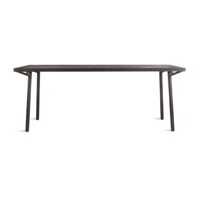 Blu Dot Branch Dining Table - 76" Length / Black On Oak / Black In Gray