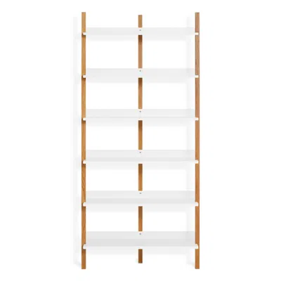 Blu Dot Browser Tall Bookcase - White Oak / White