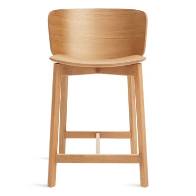 Blu Dot Buddy Stool - Counter Stool / White Oak In Brown