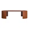 Blu Dot Bug Outdoor Coffee Table - Rust In Brown