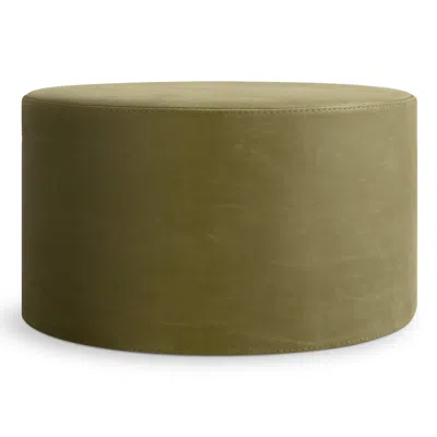 Blu Dot Bumper Large Ottoman - Loden Green Leather