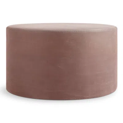 Blu Dot Bumper Large Ottoman - Oyster Leather In Gray