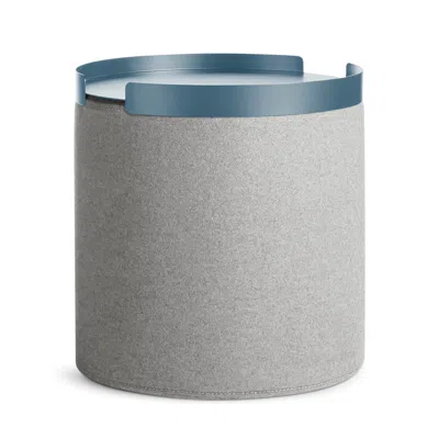 Blu Dot Bumper Ottoman Tray In Marine Blue