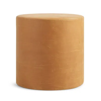 Blu Dot Bumper Small Ottoman - Camel Leather In Brown