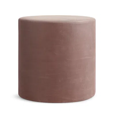 Blu Dot Bumper Small Ottoman - Oyster Leather In Gray