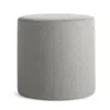 Blu Dot Bumper Small Ottoman - Vesper Light Grey In Gray
