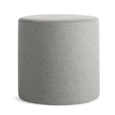 Blu Dot Bumper Small Ottoman - Vesper Light Grey In Gray