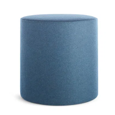 Blu Dot Bumper Small Ottoman - Vesper Marine Blue