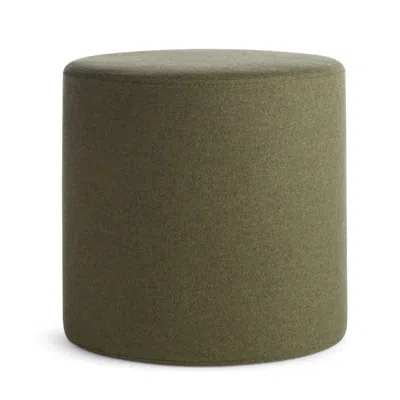 Blu Dot Bumper Small Ottoman - Vesper Olive In Green
