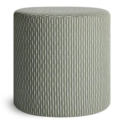 Blu Dot Bumper Small Outdoor Ottoman - Sunbrella Moss