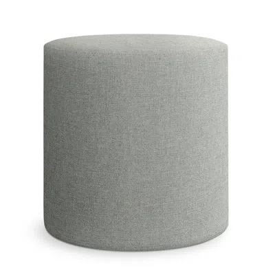 Blu Dot Bumper Small Outdoor Ottoman In Toohey Breezy Blue