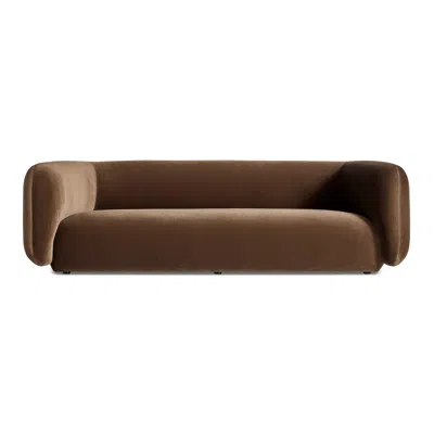 Blu Dot Bustle Sofa In Coffee Velvet