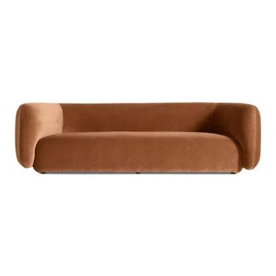 Blu Dot Bustle Sofa In Copper Velvet