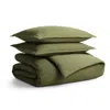 Blu Dot Cascade Duvet Set In Loden Green